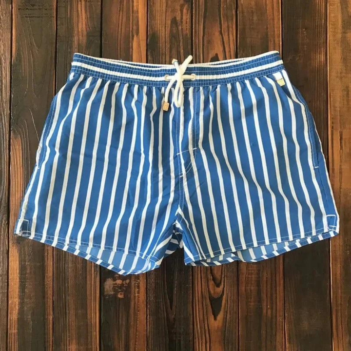 Carl | Striped Drawstring Swim Shorts