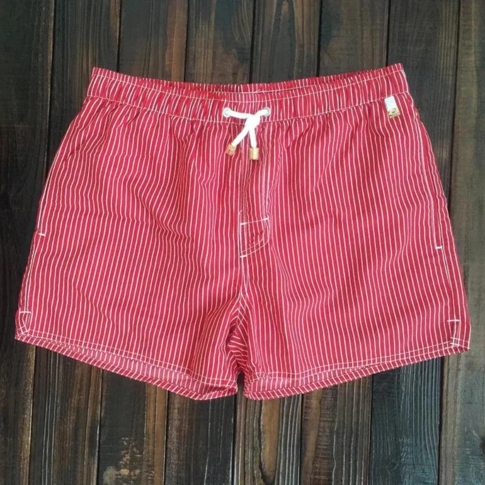 Carl | Striped Drawstring Swim Shorts
