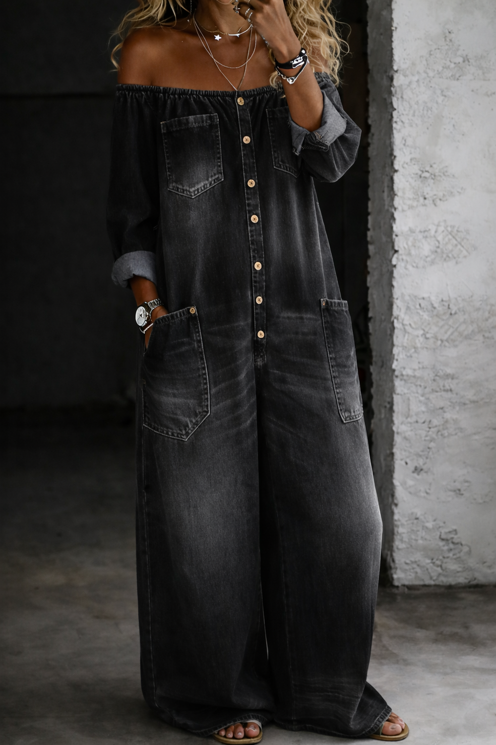 Iris | Off-Shoulder Jumpsuit