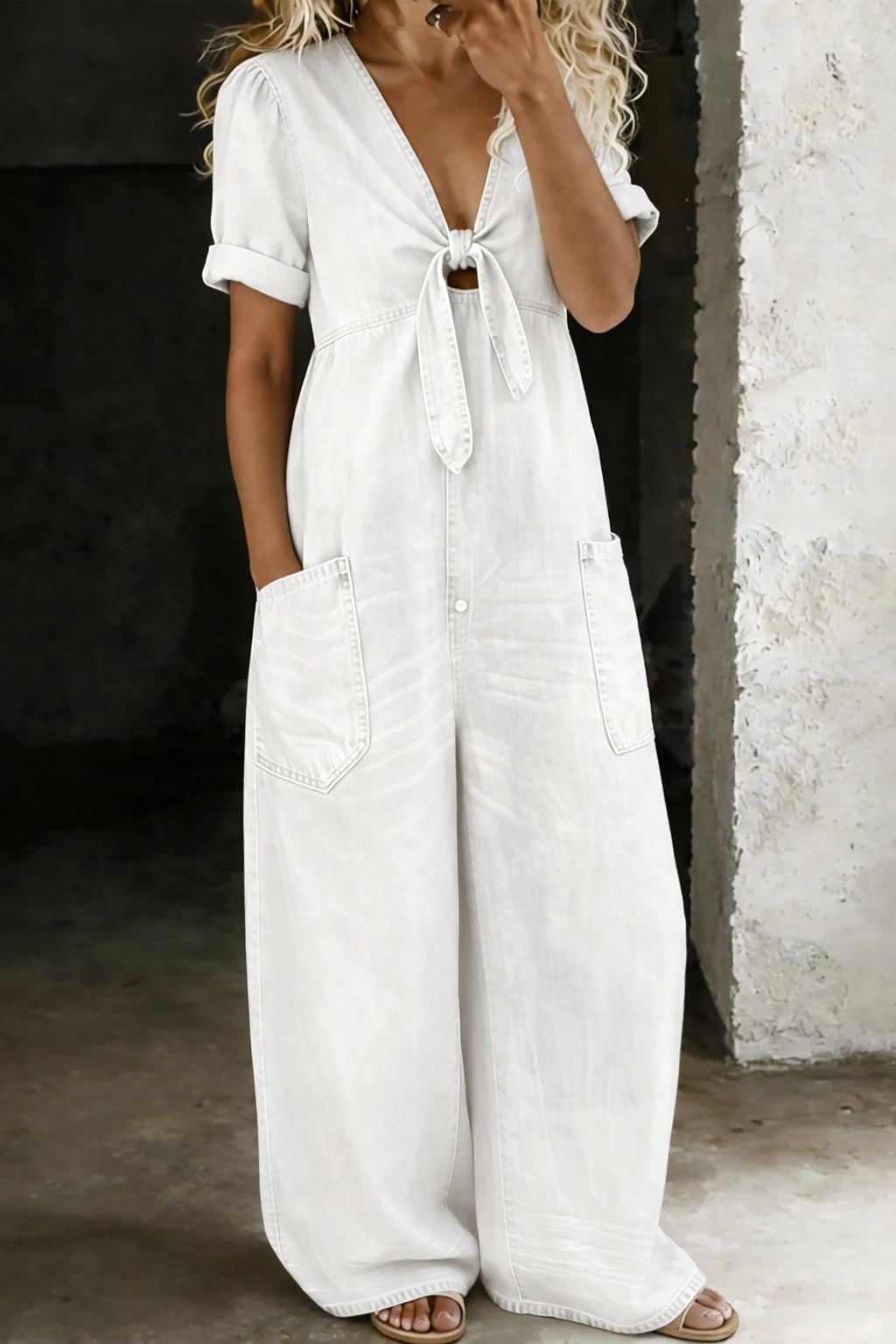 Priya | Button-Front Jumpsuit