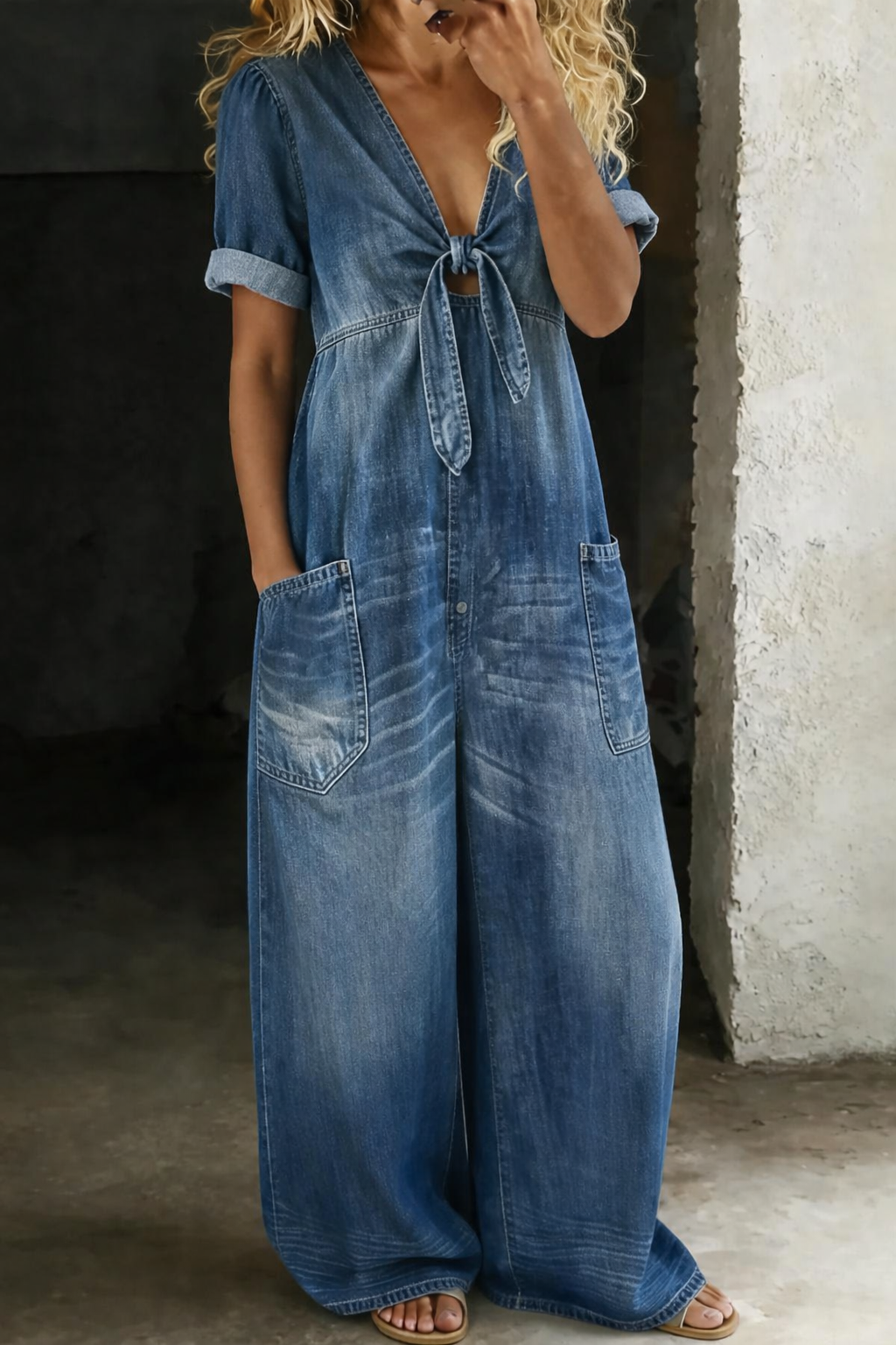 Priya | Button-Front Jumpsuit