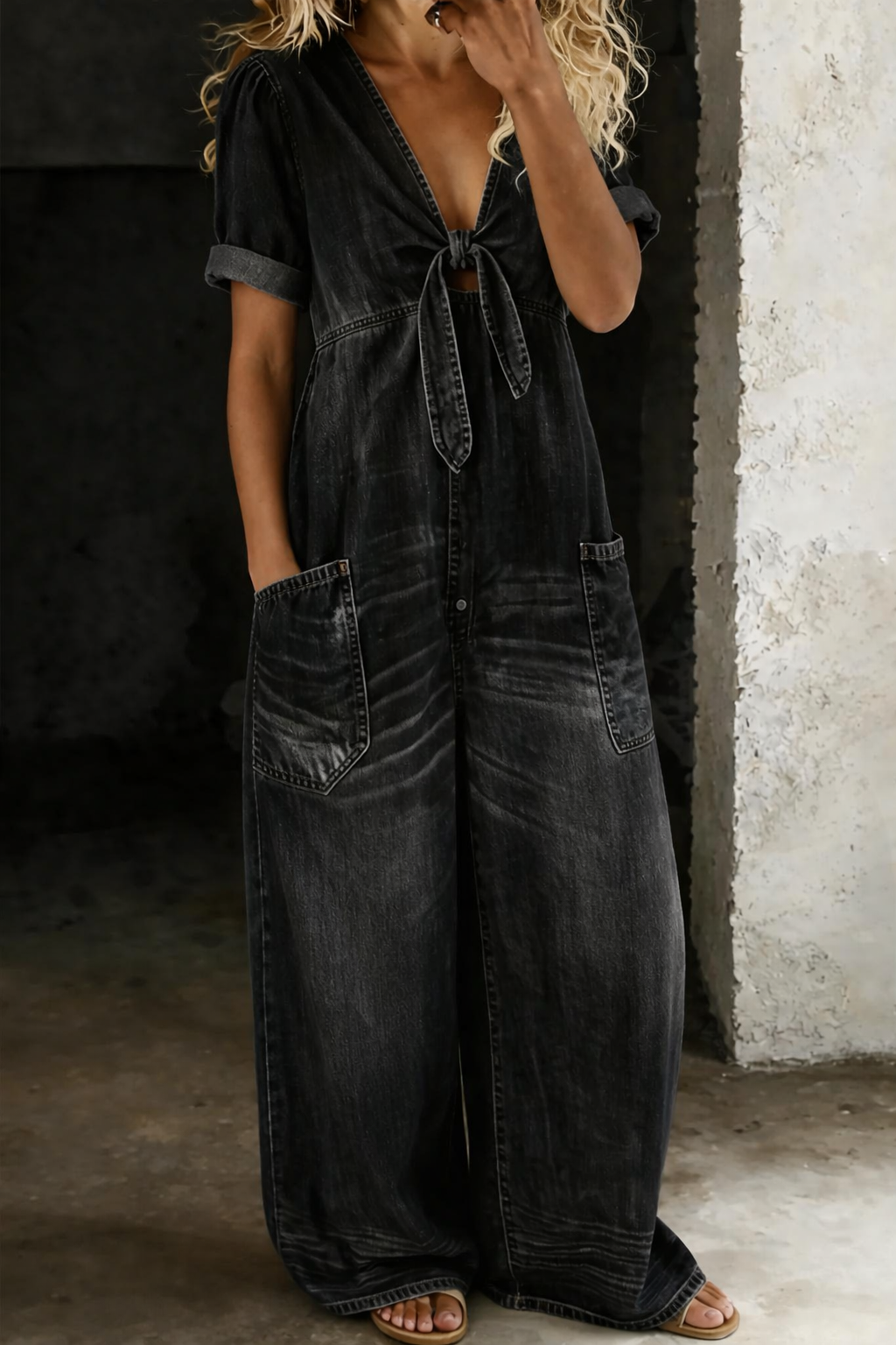 Priya | Button-Front Jumpsuit