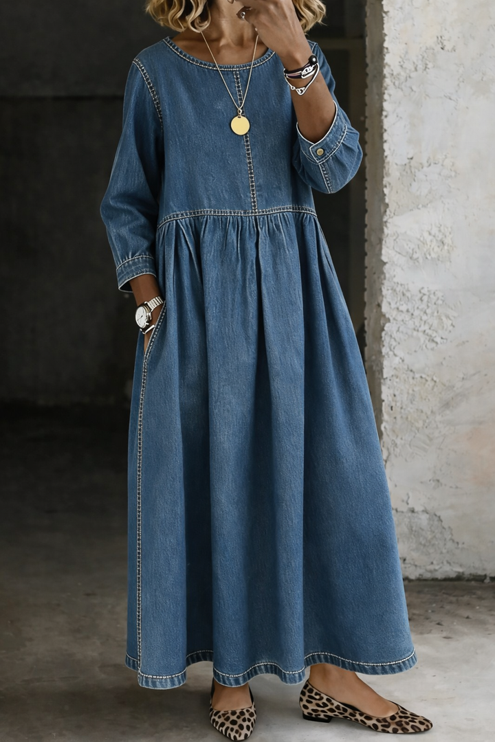 Rhea | Crew Neck Summer Dress
