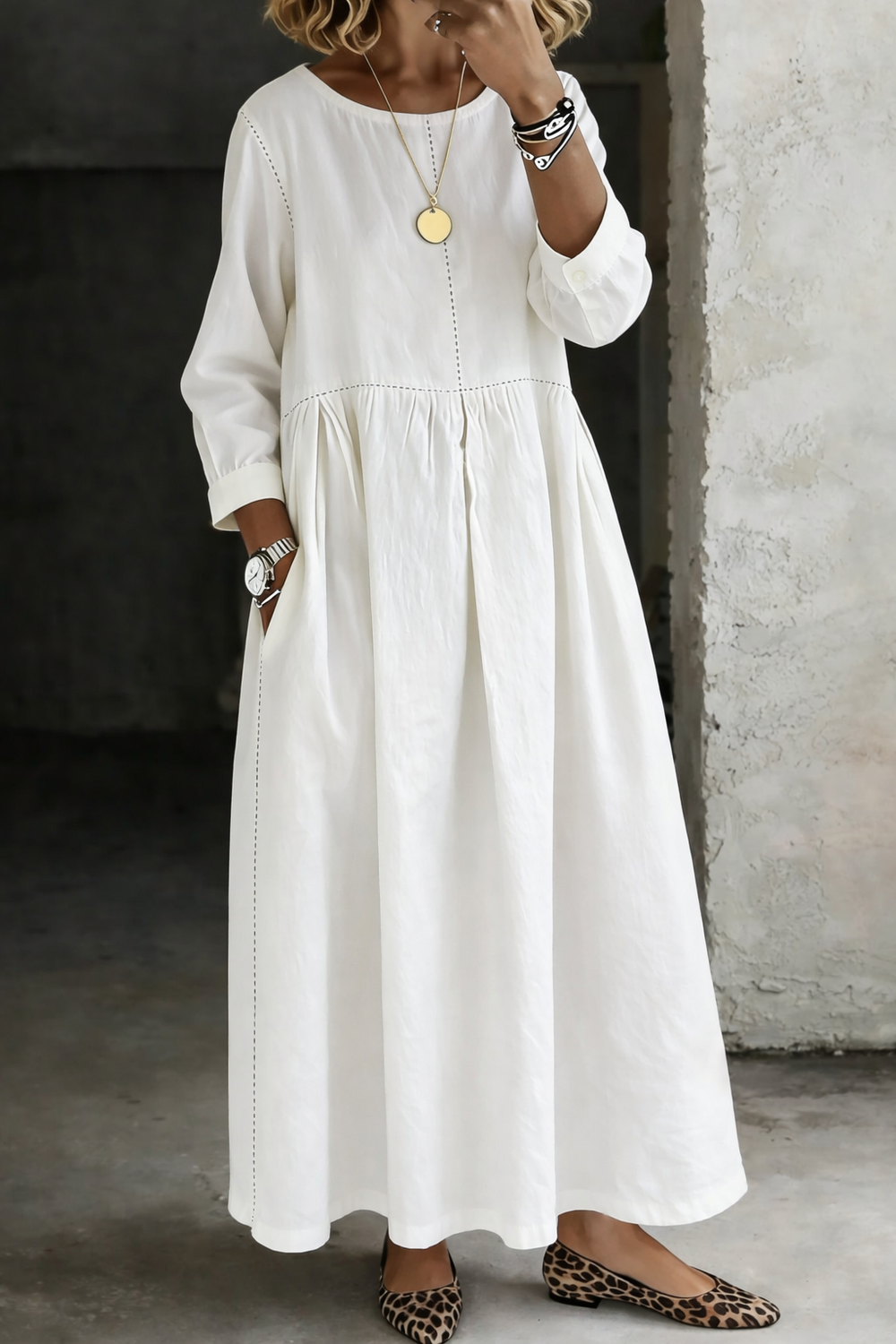 Rhea | Crew Neck Summer Dress