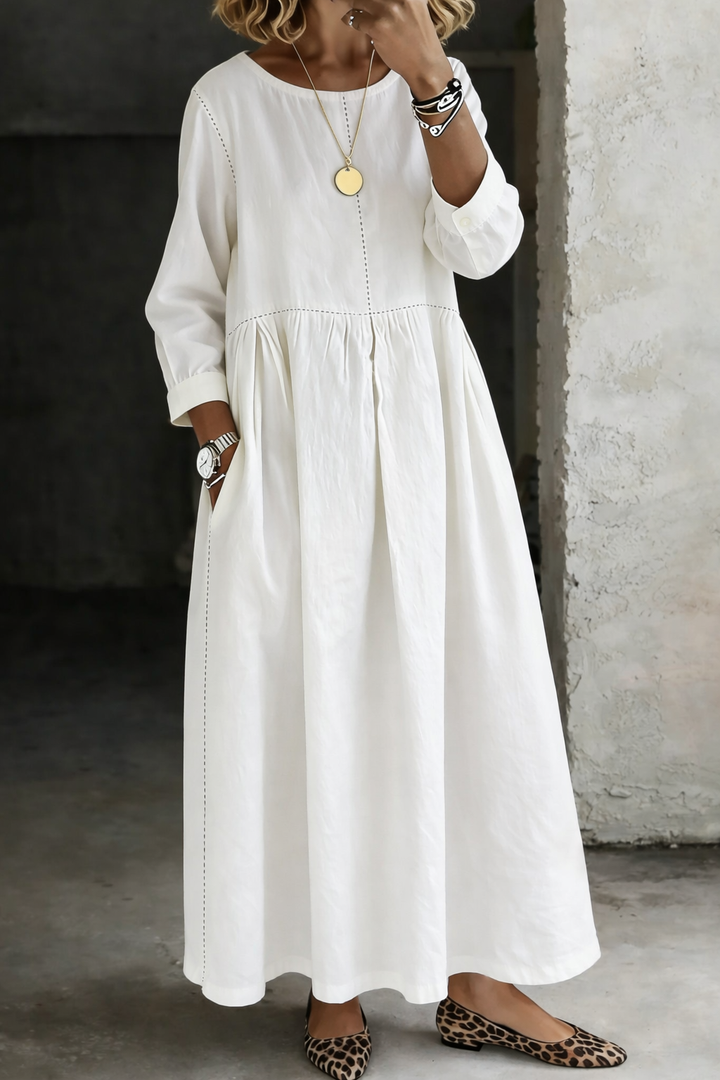 Rhea | Crew Neck Summer Dress