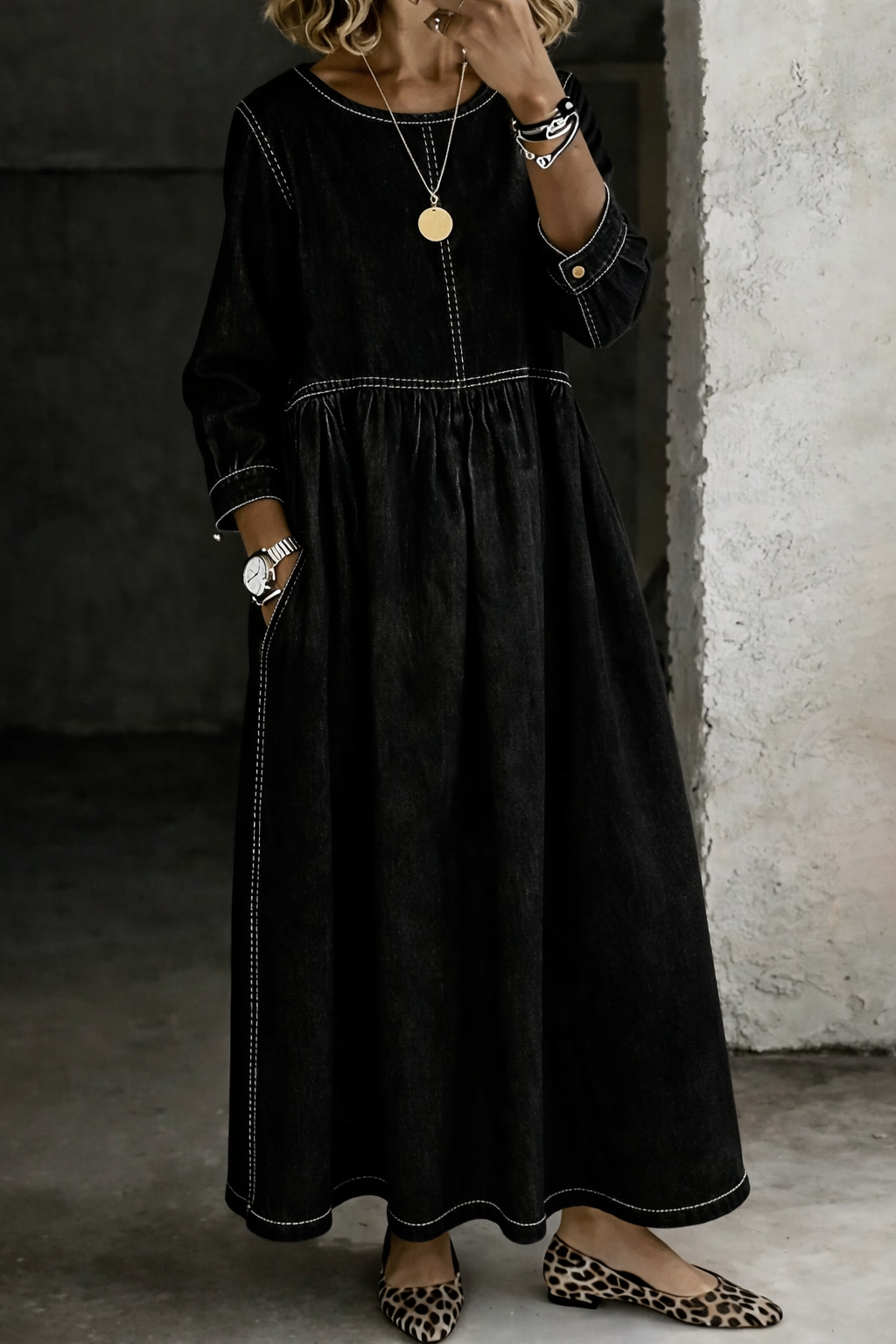 Rhea | Crew Neck Summer Dress