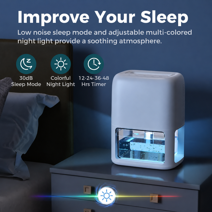 Cooling Basement Dehumidifier Home Quiet Portable Compact