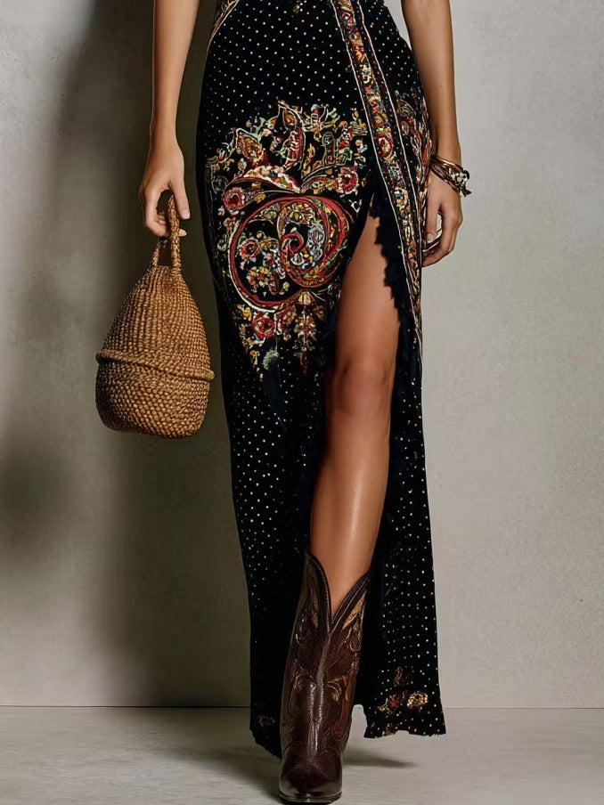 Nyssa | Floral Tailored V-Neck Maxi Dress