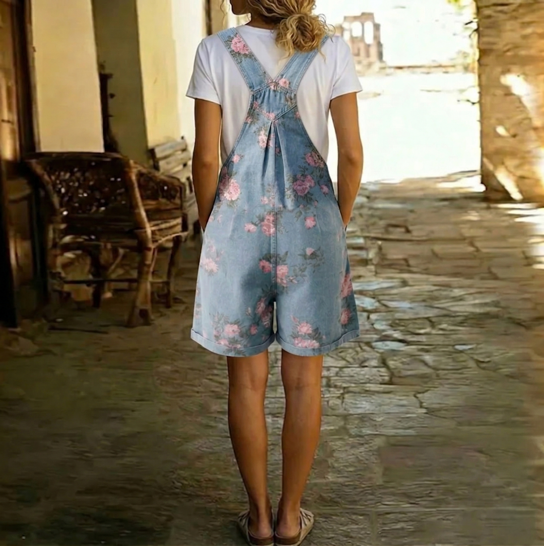Hazel | Floral Pleated Jumpsuit