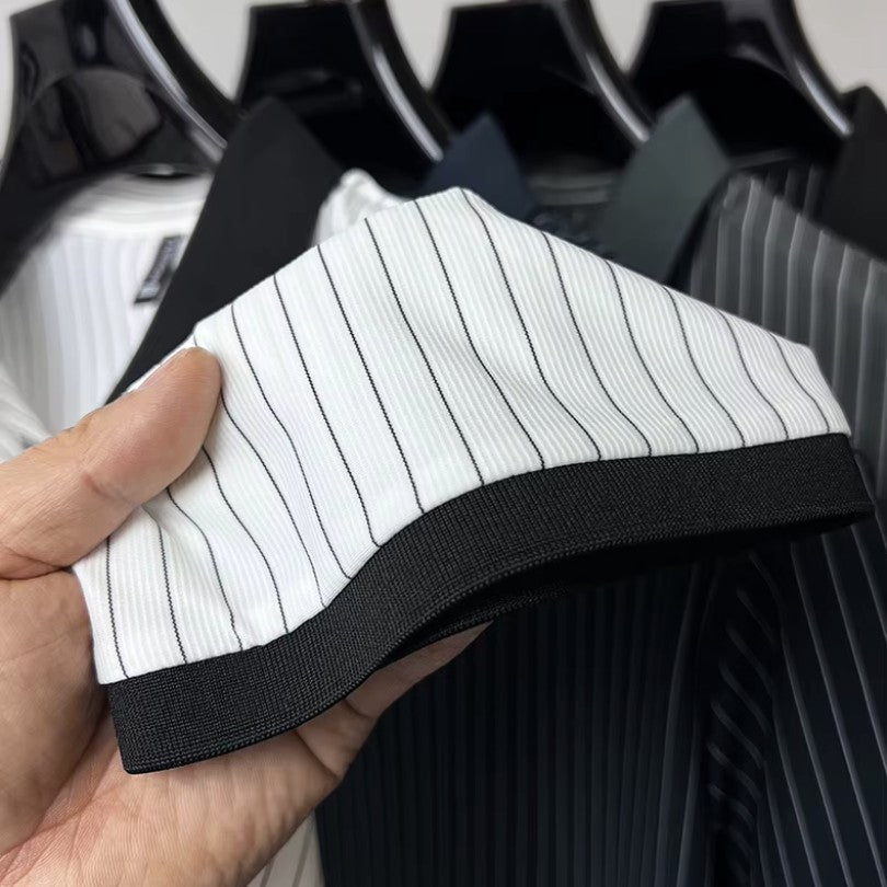Aldous | Striped Tailored Polo Shirt