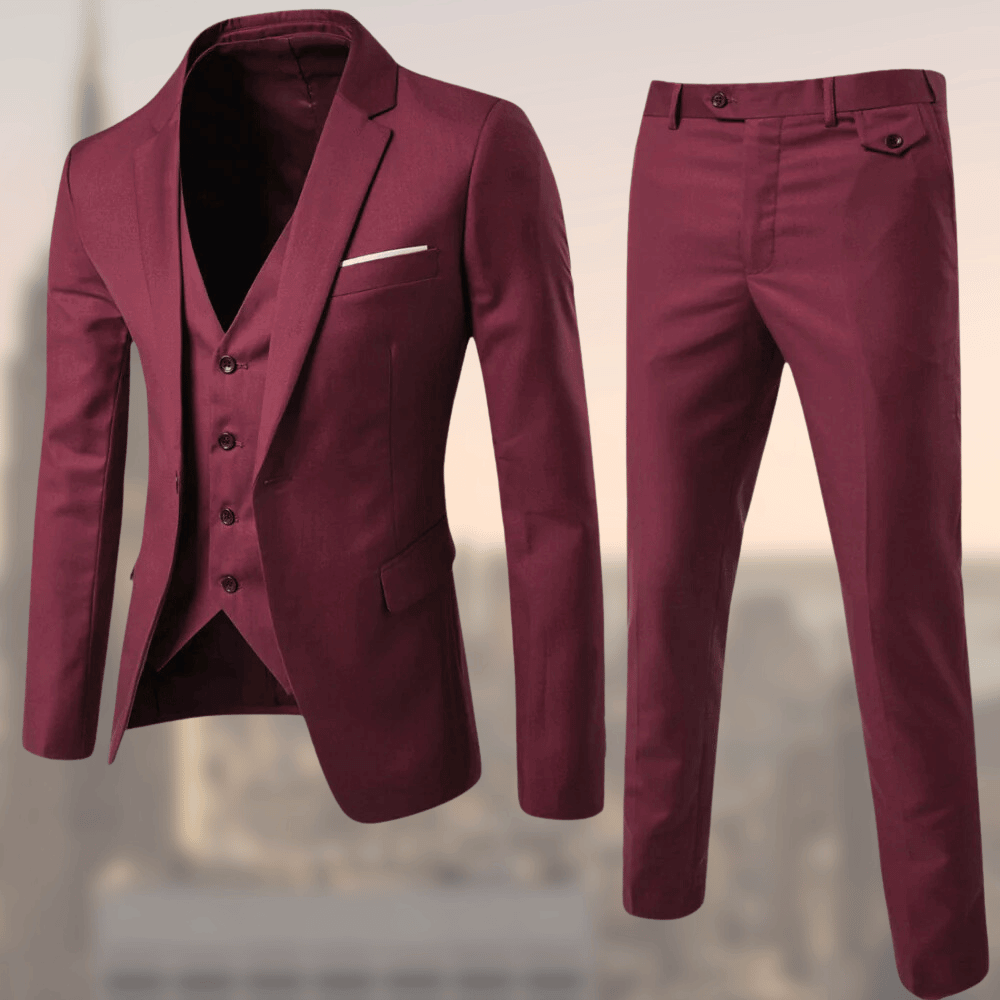 Davian | Belted Collared Two-Piece Set