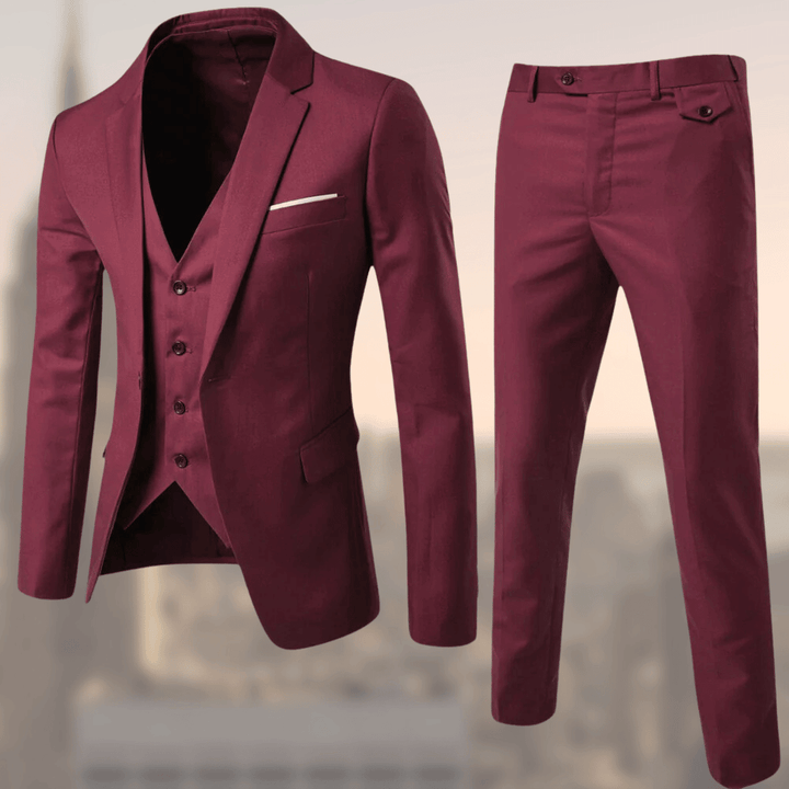 Davian | Belted Collared Two-Piece Set