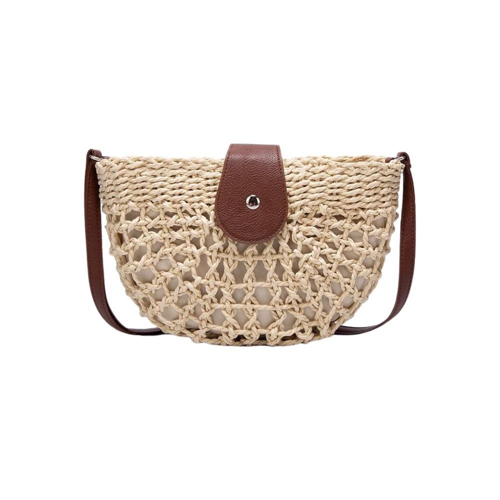 Tessa | Women's Bag Crochet Half Moon Crossbody Flap Tab Everyday Casual Bag