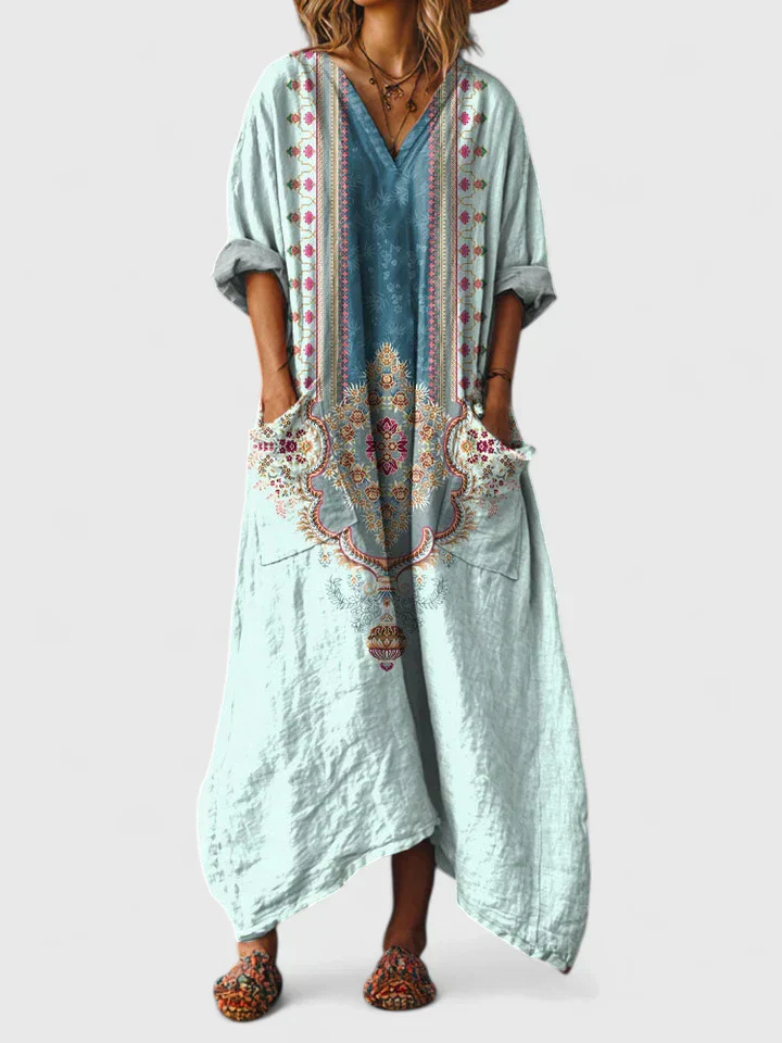 Noelle | Printed Maxi Dress