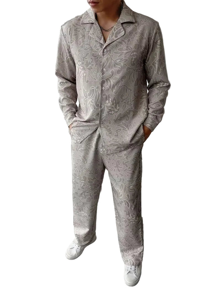 Men's Patterned Two-Piece Set