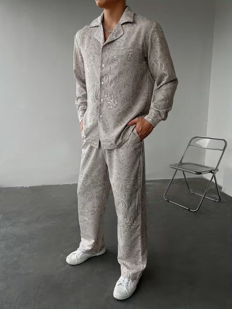Men's Patterned Two-Piece Set
