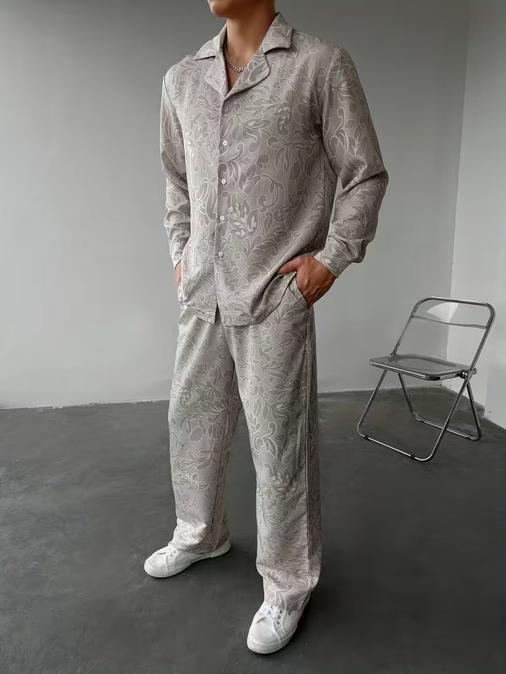Men's Patterned Two-Piece Set