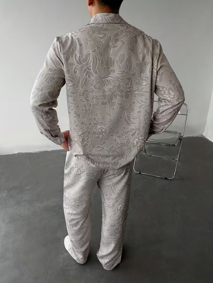 Men's Patterned Two-Piece Set