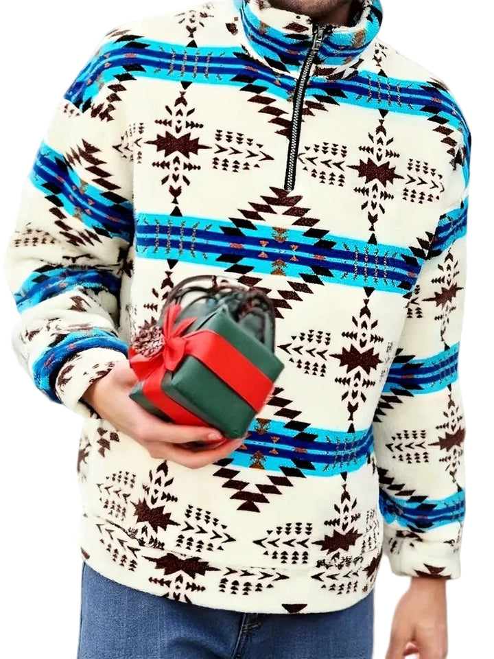 Men's Quarter-Zip Pullover Sweater