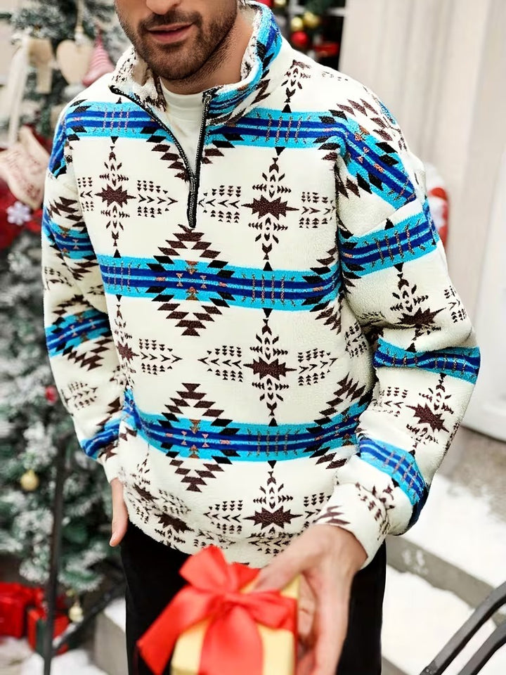 Men's Quarter-Zip Pullover Sweater