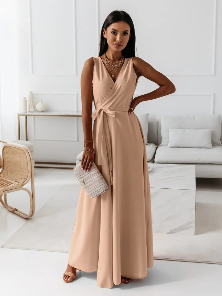 Hermione | Wrap Collared Maxi Dress
