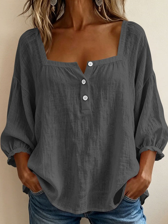 Georgia | Printed Three-Quarter Blouse