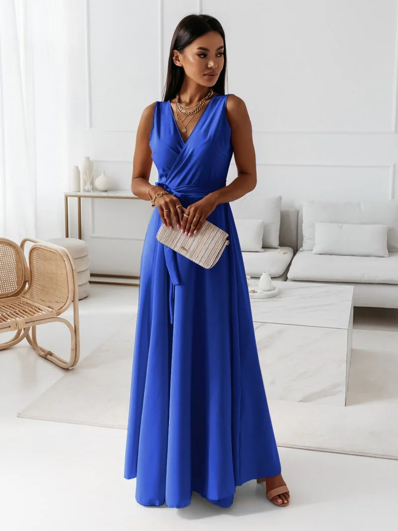 Hermione | Wrap Collared Maxi Dress