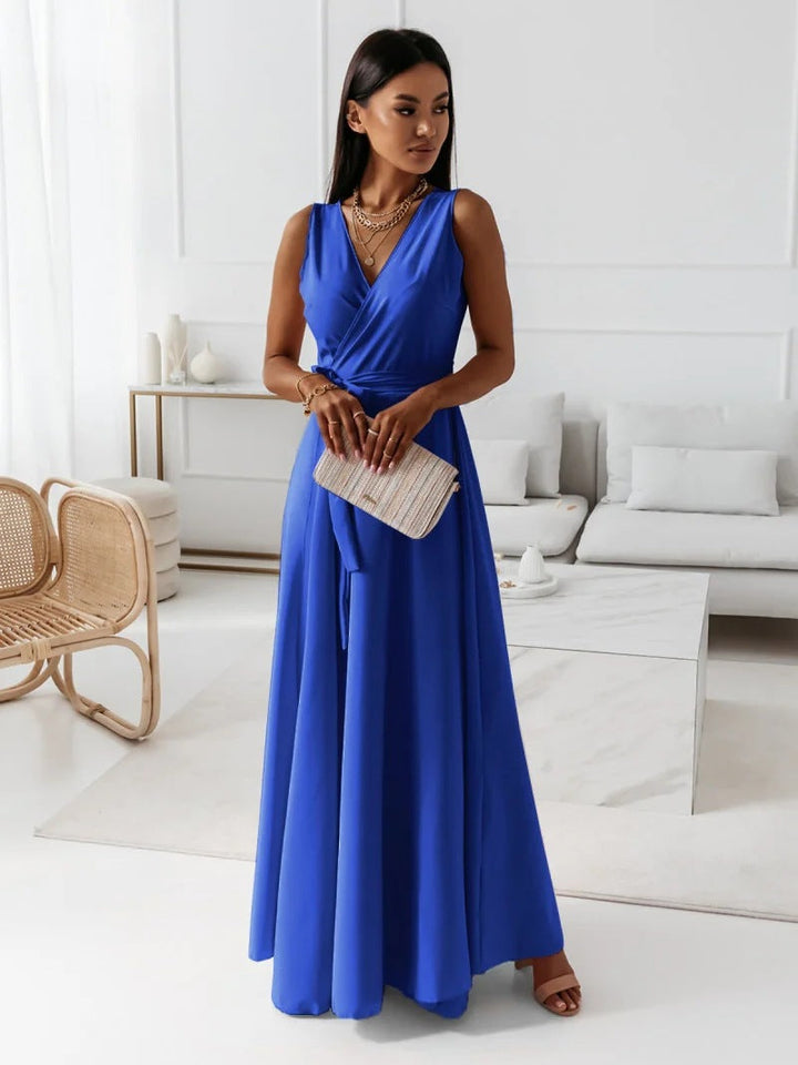Hermione | Wrap Collared Maxi Dress