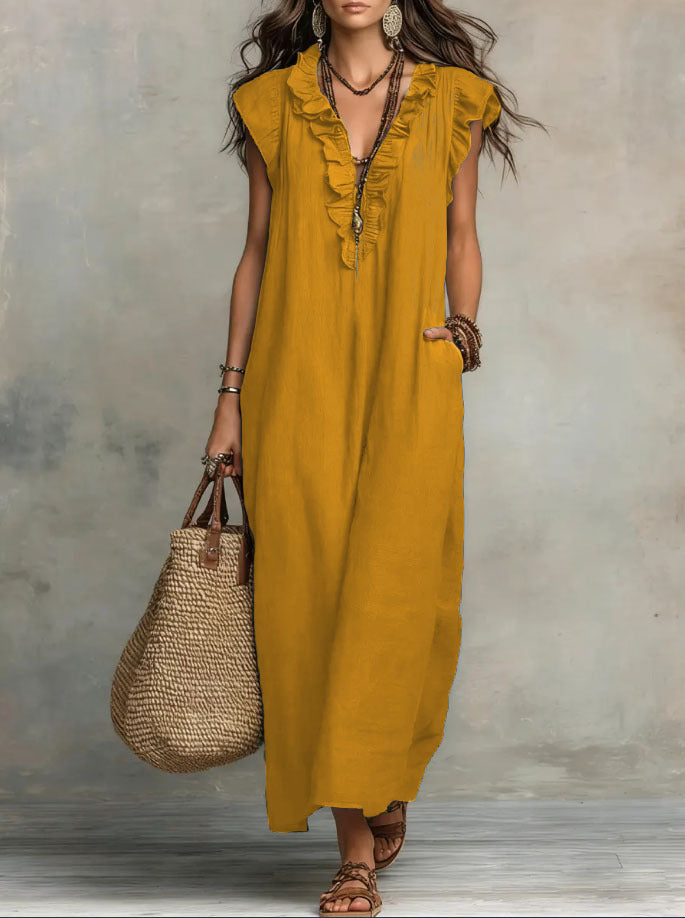Daria | Ruffle Midi Dress