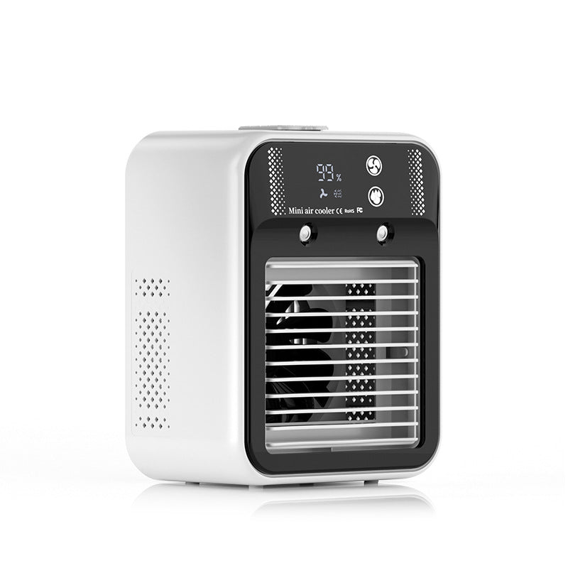 Portable Air Cooler Fan USB Air Conditioner with Humidifier & Mist Spray