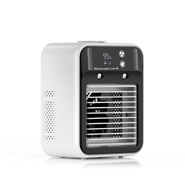 Portable Air Cooler Fan USB Air Conditioner with Humidifier & Mist Spray