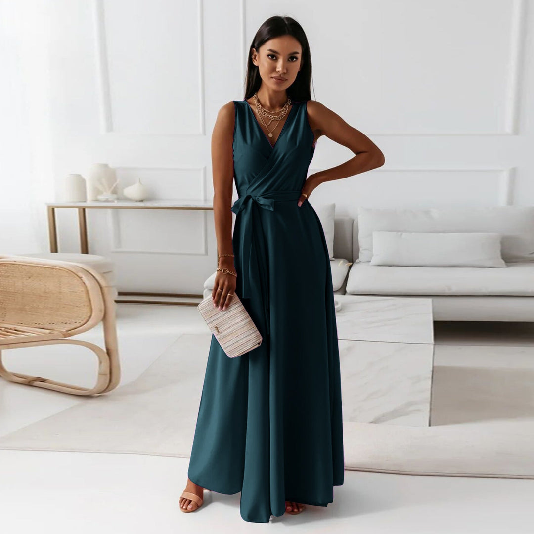 Hermione | Wrap Collared Maxi Dress
