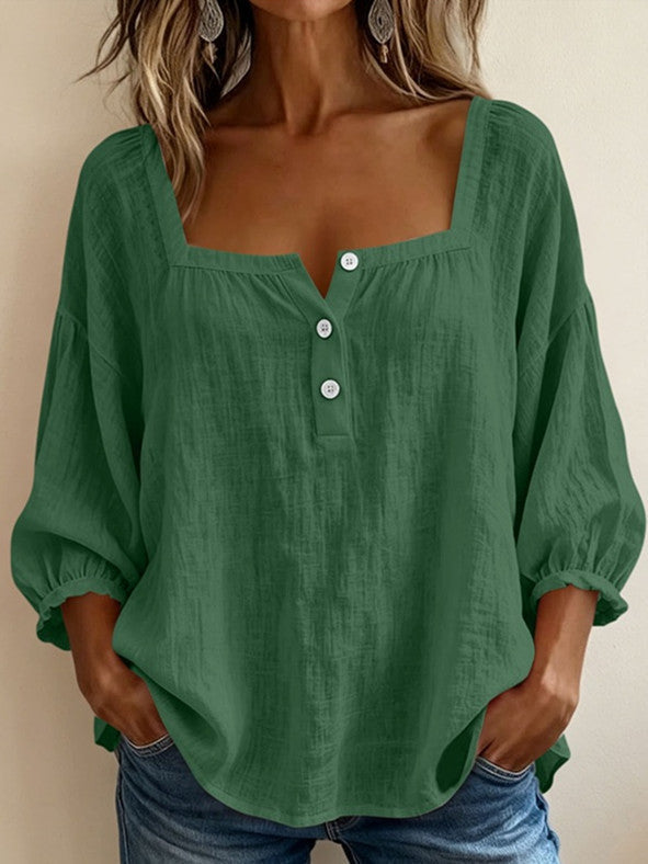 Georgia | Printed Three-Quarter Blouse