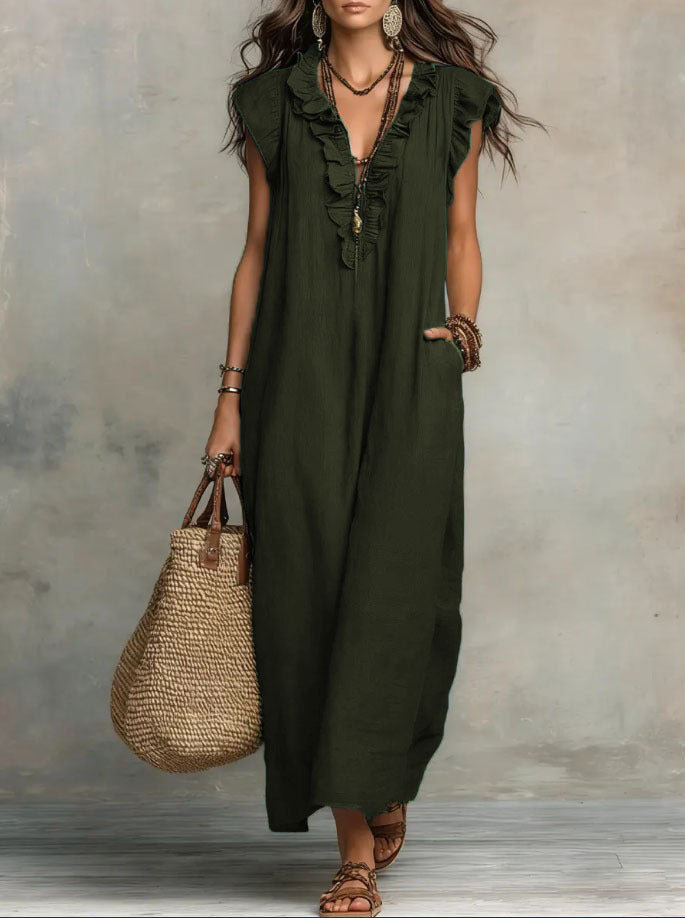 Daria | Ruffle Midi Dress