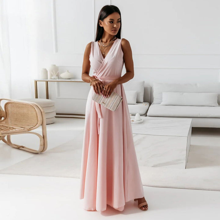 Hermione | Wrap Collared Maxi Dress