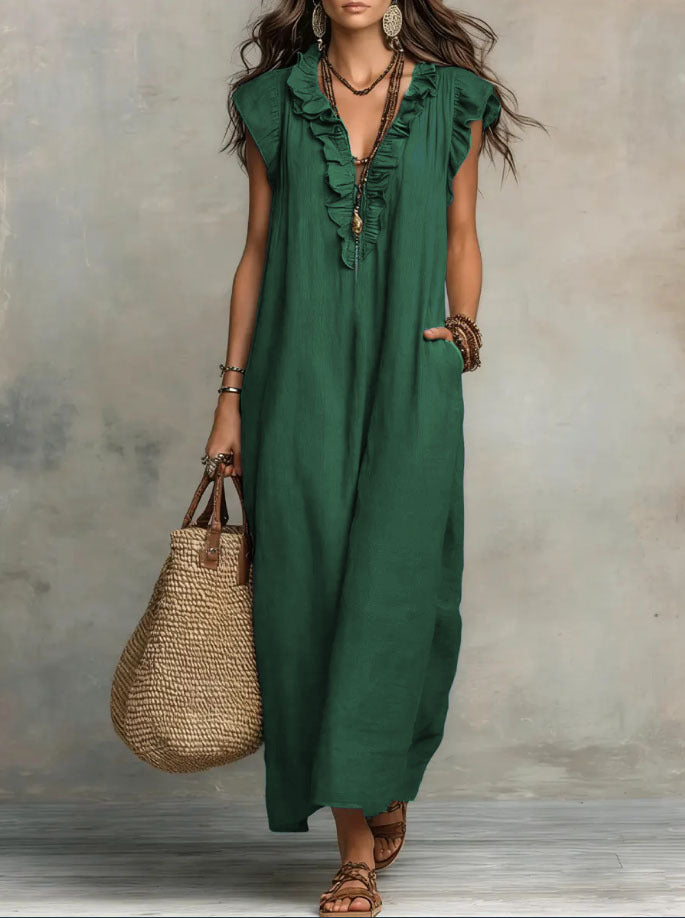 Daria | Ruffle Midi Dress
