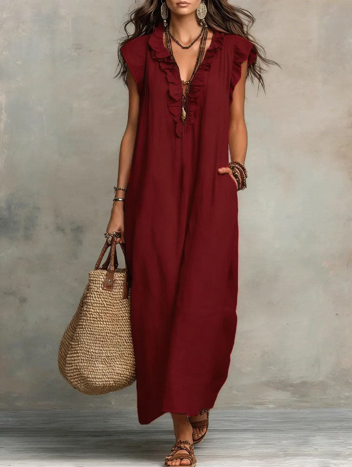 Daria | Ruffle Midi Dress