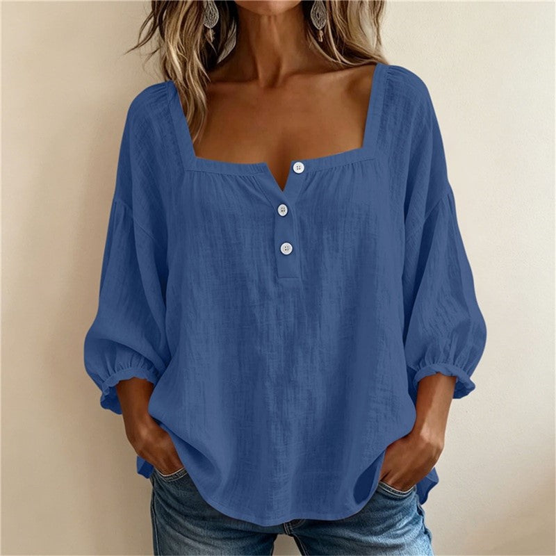 Georgia | Printed Three-Quarter Blouse