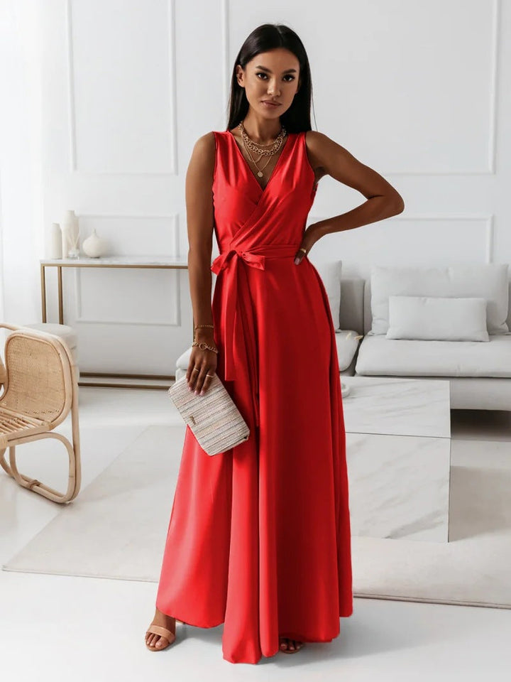 Hermione | Wrap Collared Maxi Dress