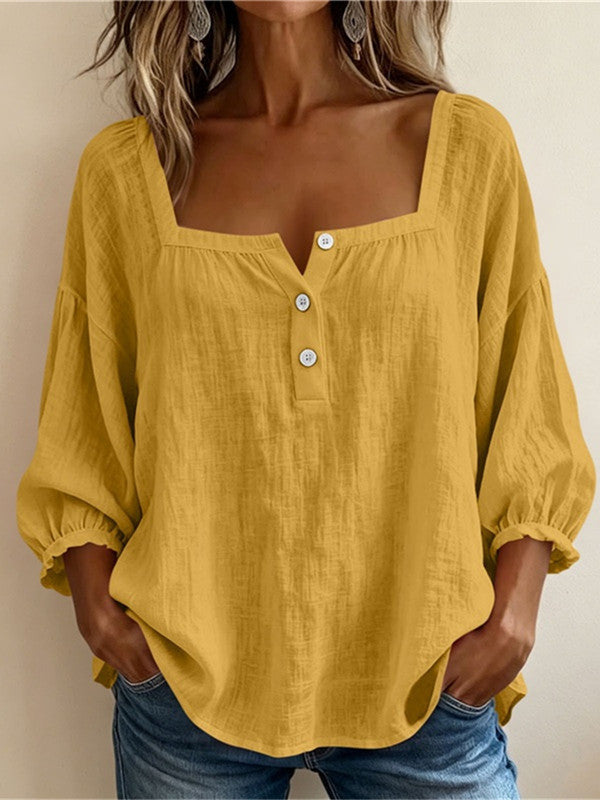 Georgia | Printed Three-Quarter Blouse