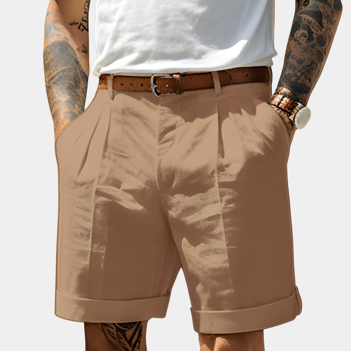 Isaac | Belted Shorts