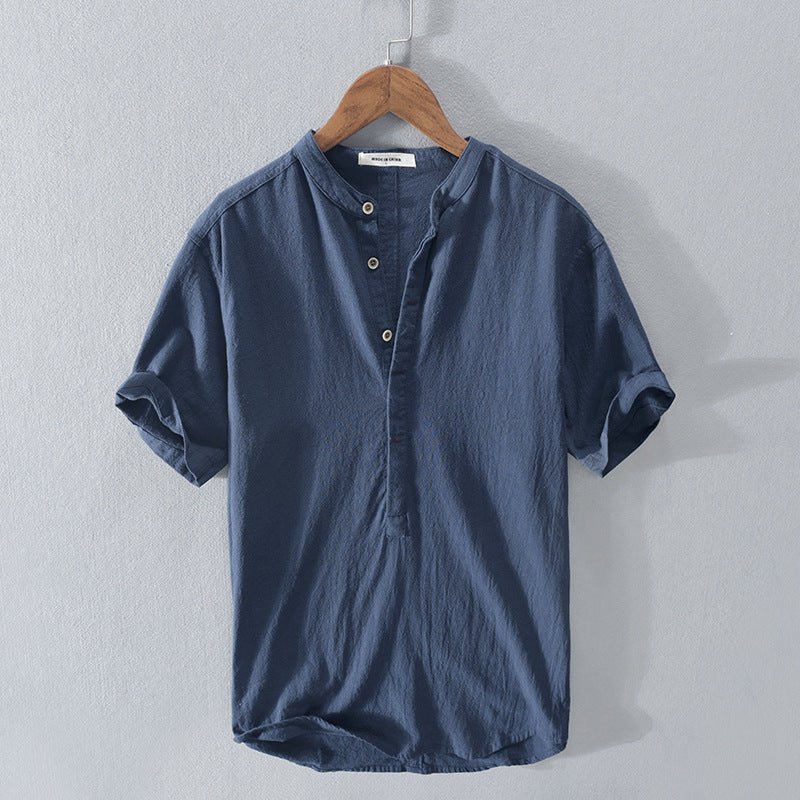 Brennan | Button-Front Collared Summer Shirt