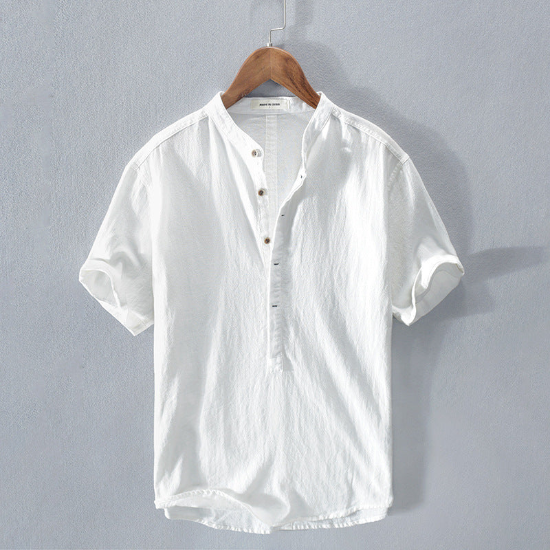 Brennan | Button-Front Collared Summer Shirt