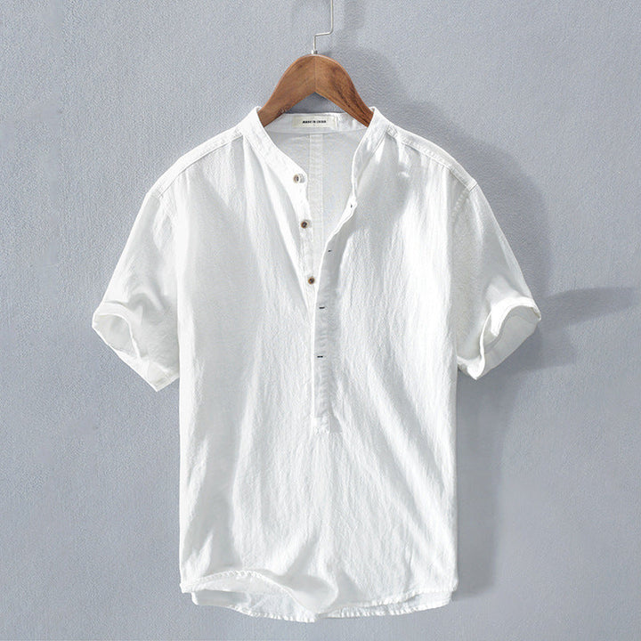 Brennan | Button-Front Collared Summer Shirt