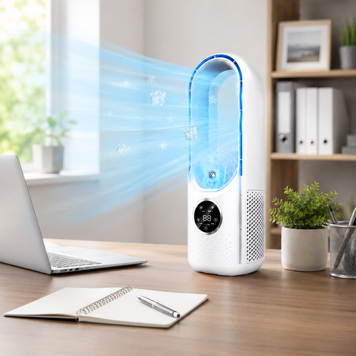 Portable Air Conditioner Mini Bladeless Desk Cooling Fan