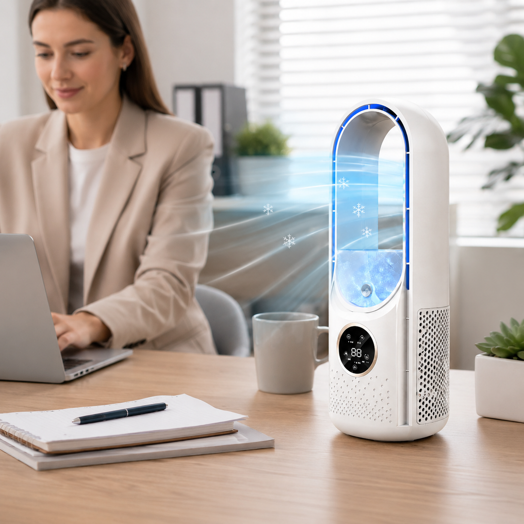 Portable Air Conditioner Mini Bladeless Desk Cooling Fan