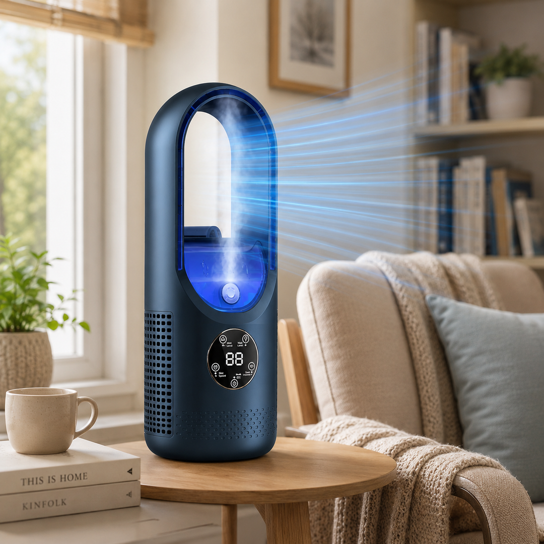Portable Air Conditioner Mini Bladeless Desk Cooling Fan