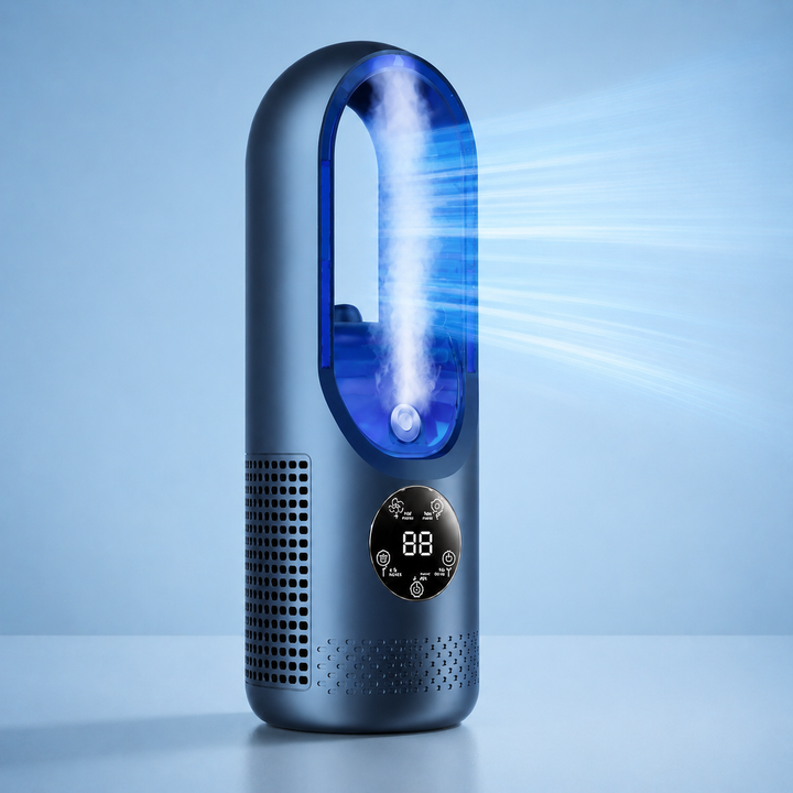 Portable Air Conditioner Mini Bladeless Desk Cooling Fan