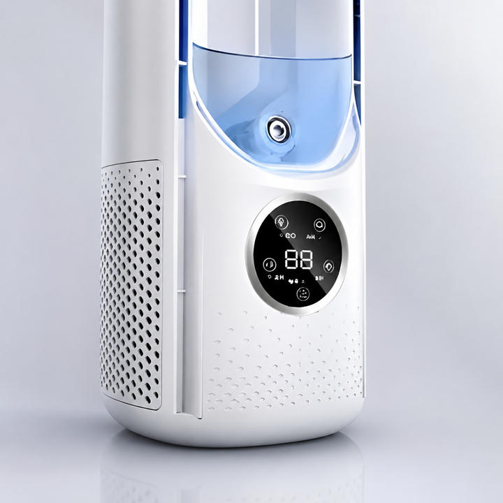 Portable Air Conditioner | Bladeless Tower Fan with Sleep Mode & 24-Hour Timer | Quiet Cooling Fan for Bedroom & Office