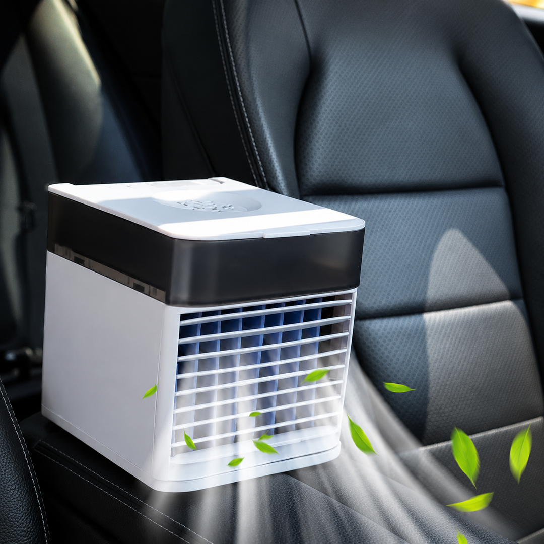 Portable Car Air Cooler | 12V/24V Vehicle Air Conditioner with Water Cooling | Compact Cooling Fan for Cars & Trucks